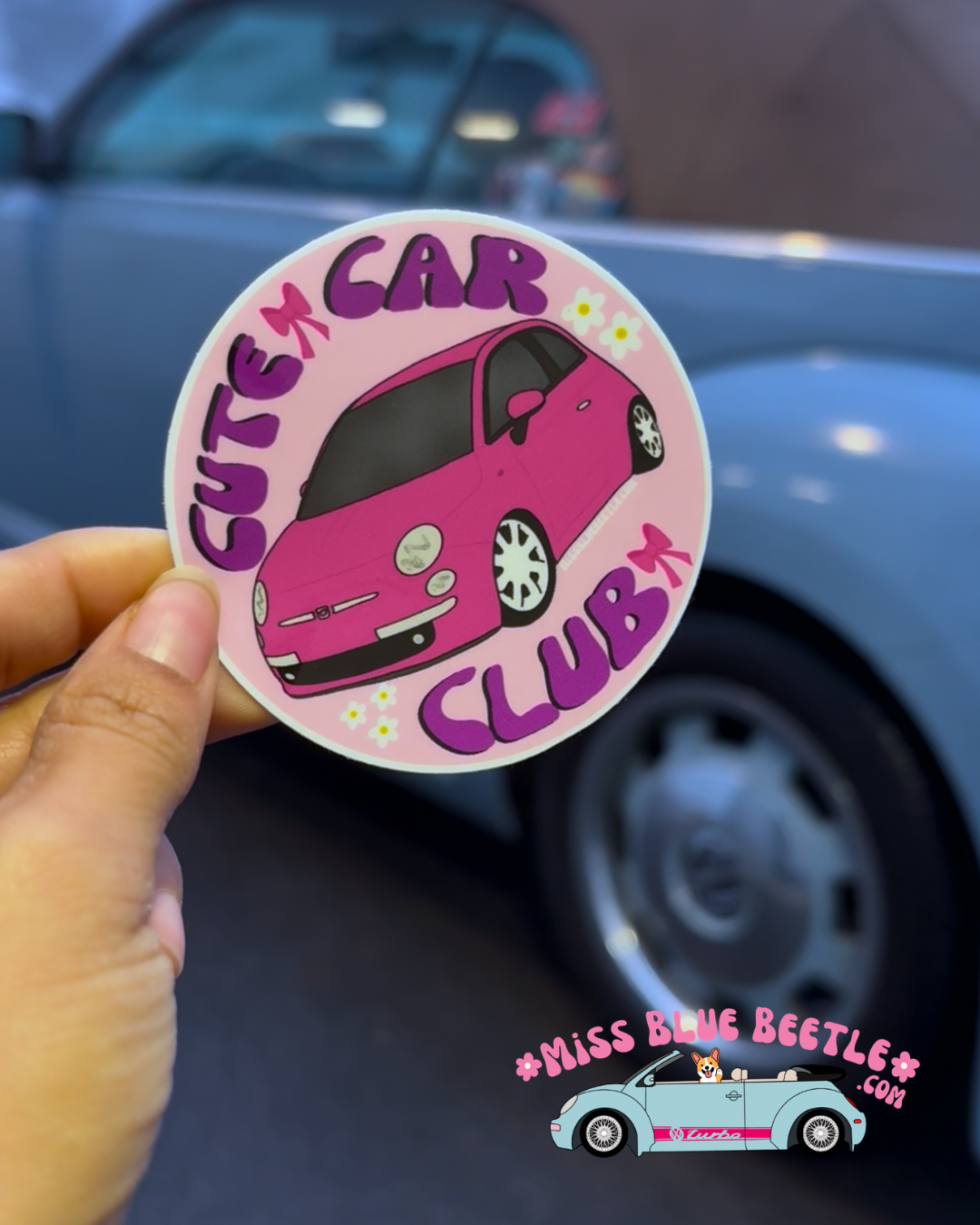 Fiat Cute Car Club Sticker