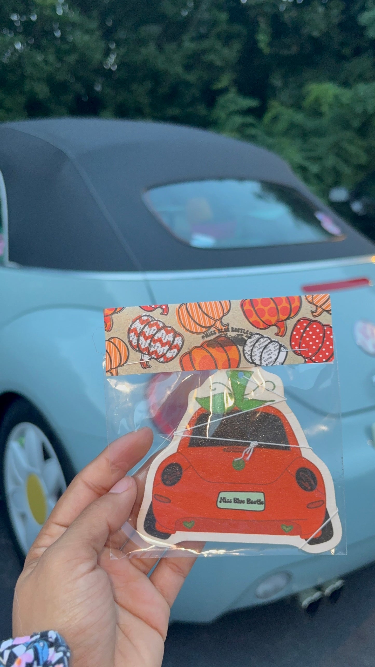 Orange pumpkin bug beetle Airfreshener