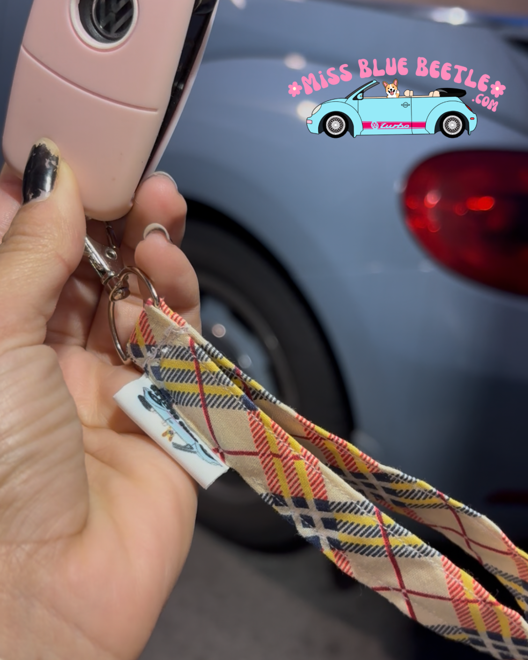 Flannel Wrislets Keychain