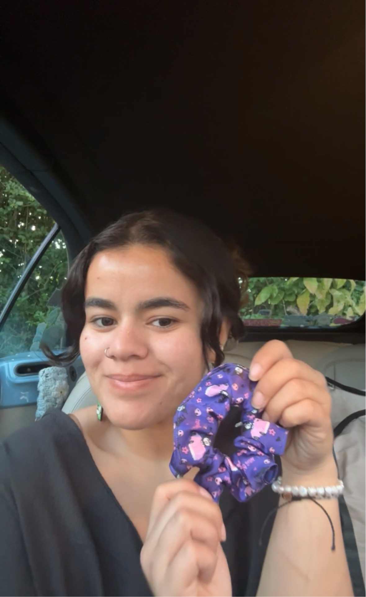 Kuromi satin scrunchie