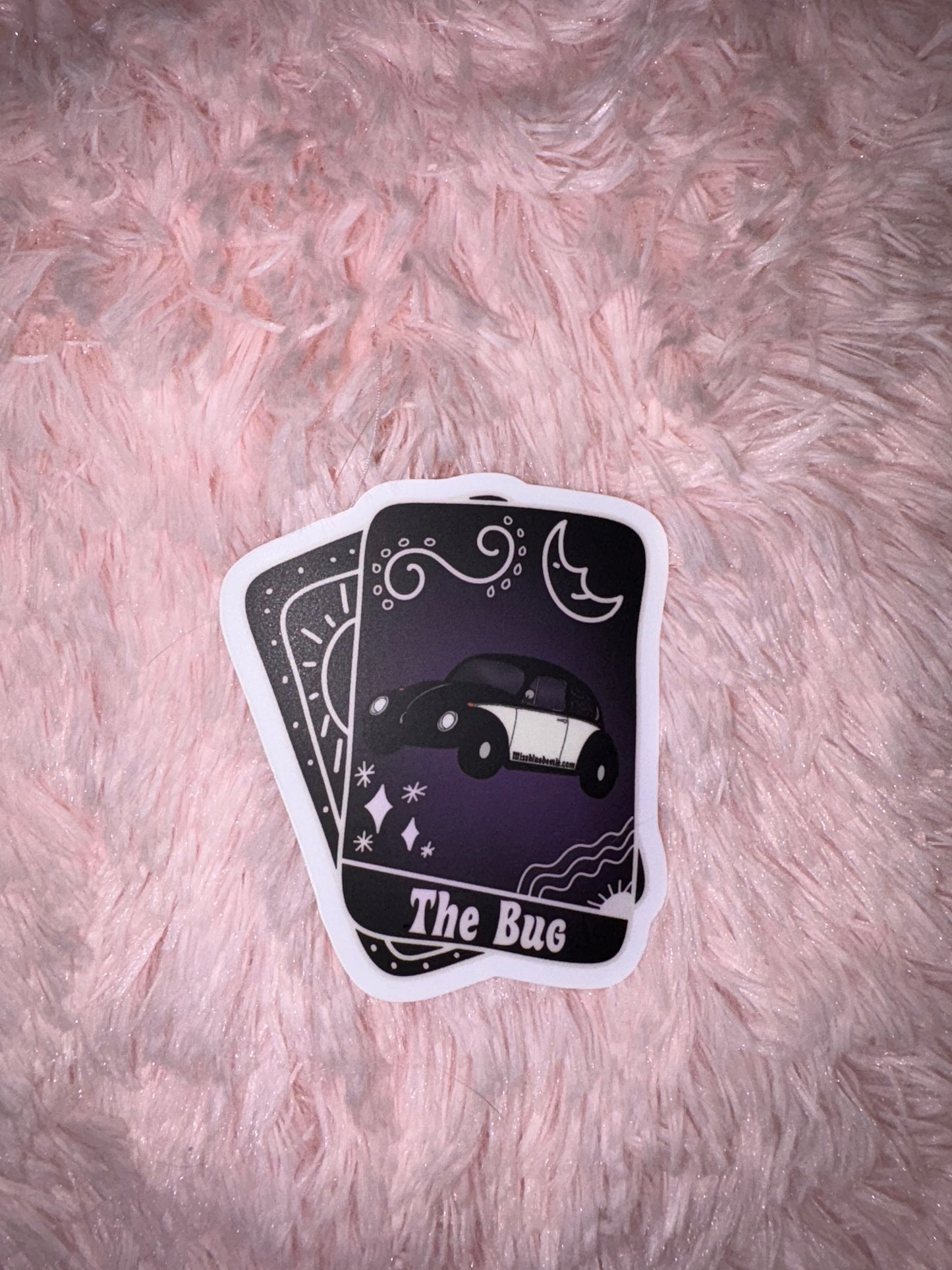 The bug tarot card decal