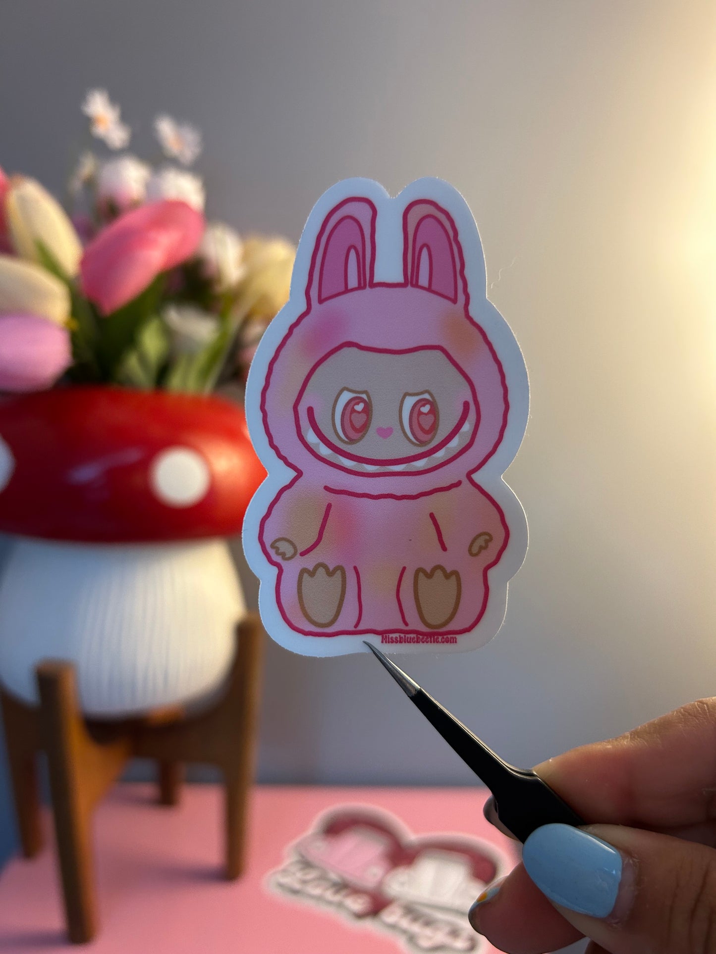 Pinky Labubu Weatherproof Decal