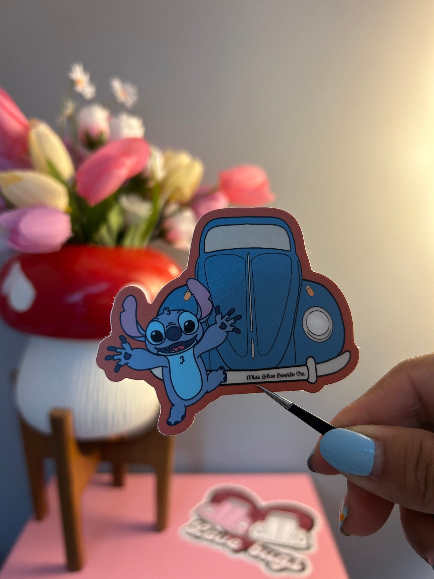 Stitch aircooled bug weatherproof decal