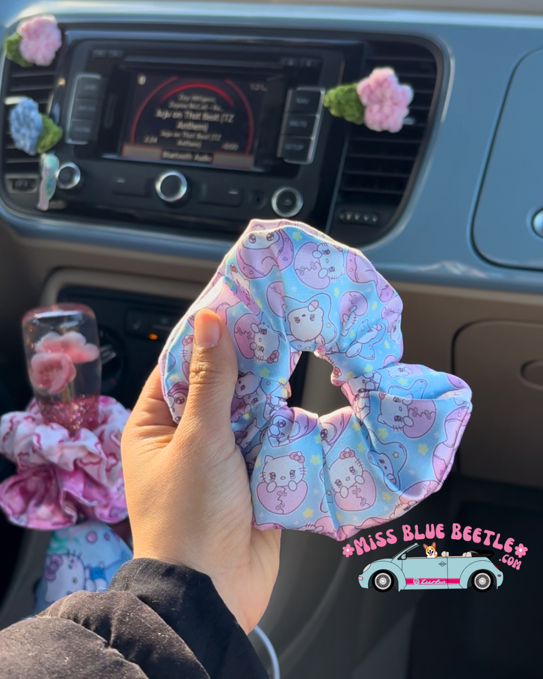 Broken Love satin scrunchie