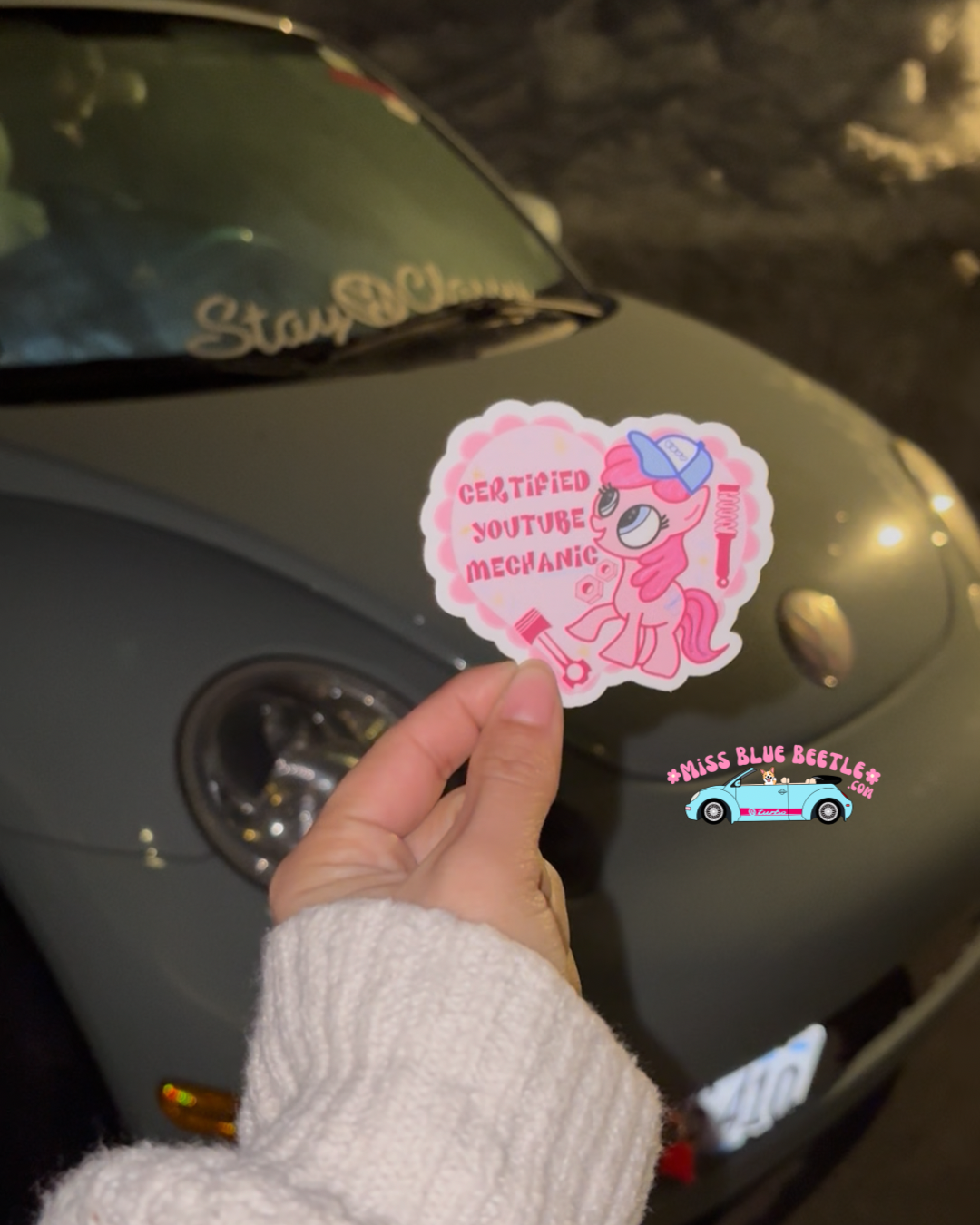 Certified Mechanic pony sticker