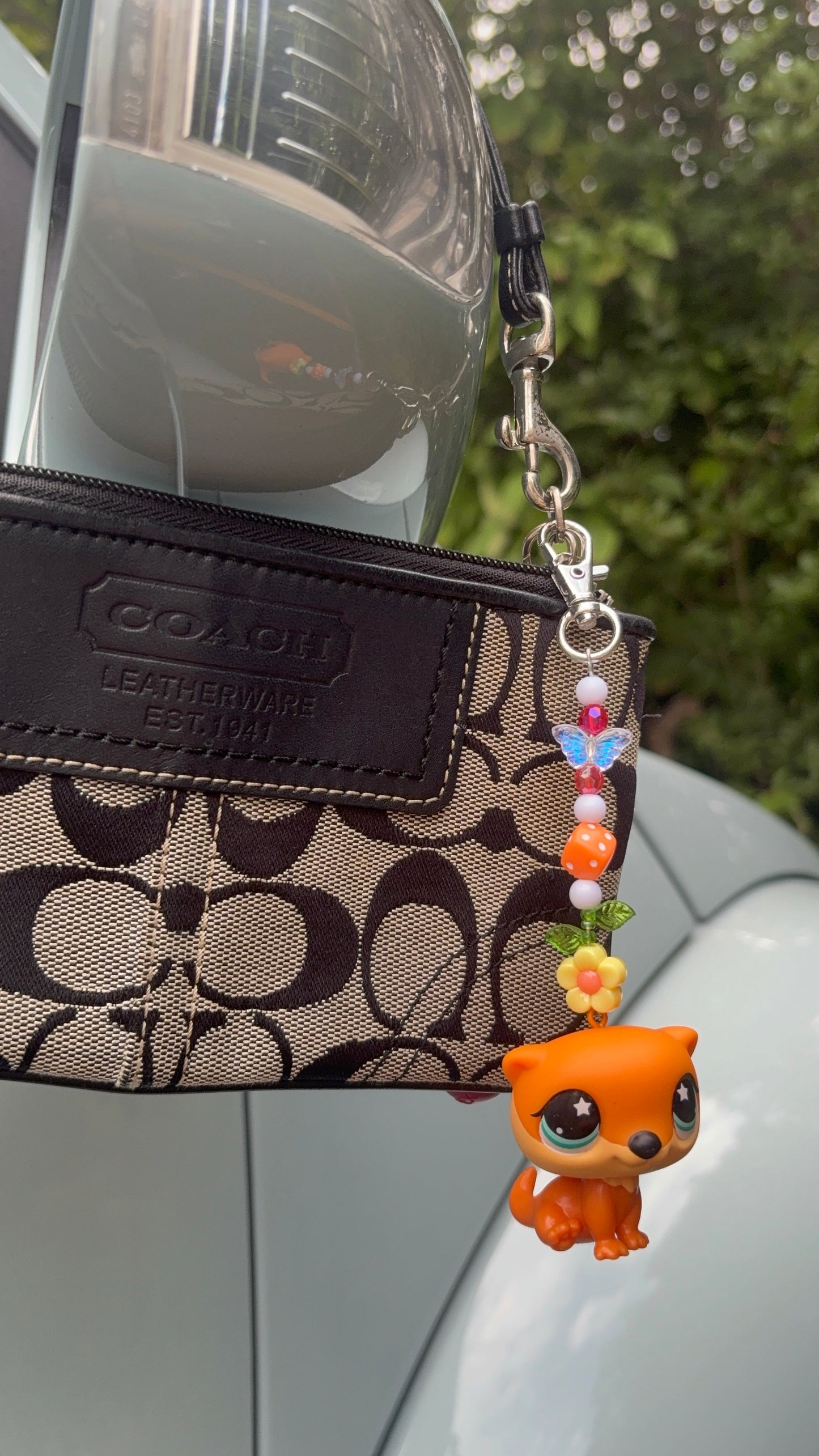 LPS cutie orange animal Keychain