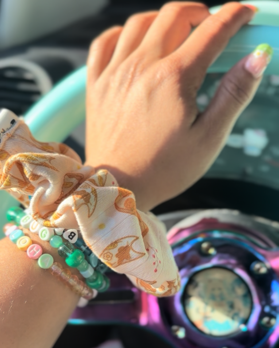 Fall Pointelle Scrunchie