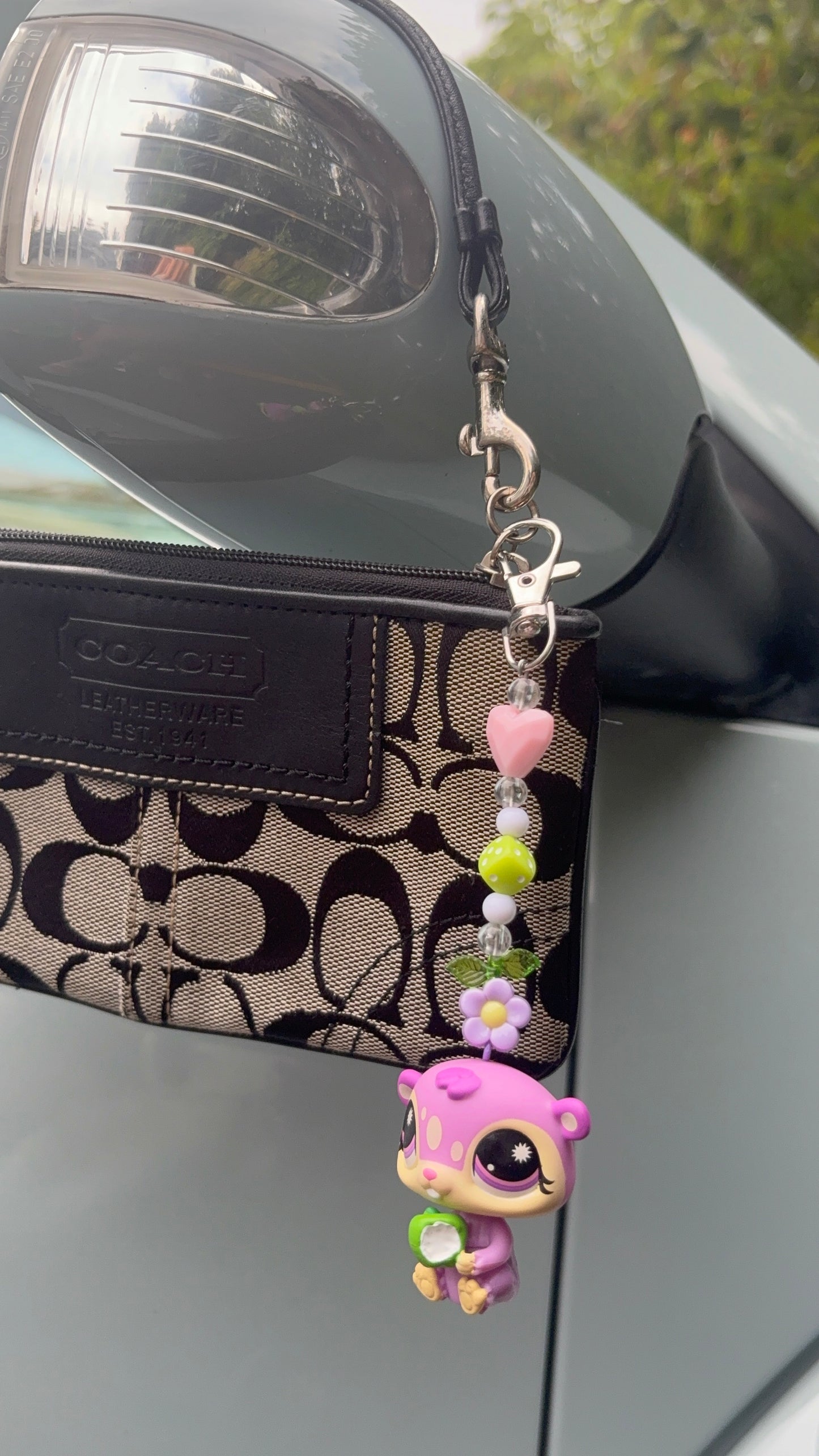 LPS cutie purple animal Keychain