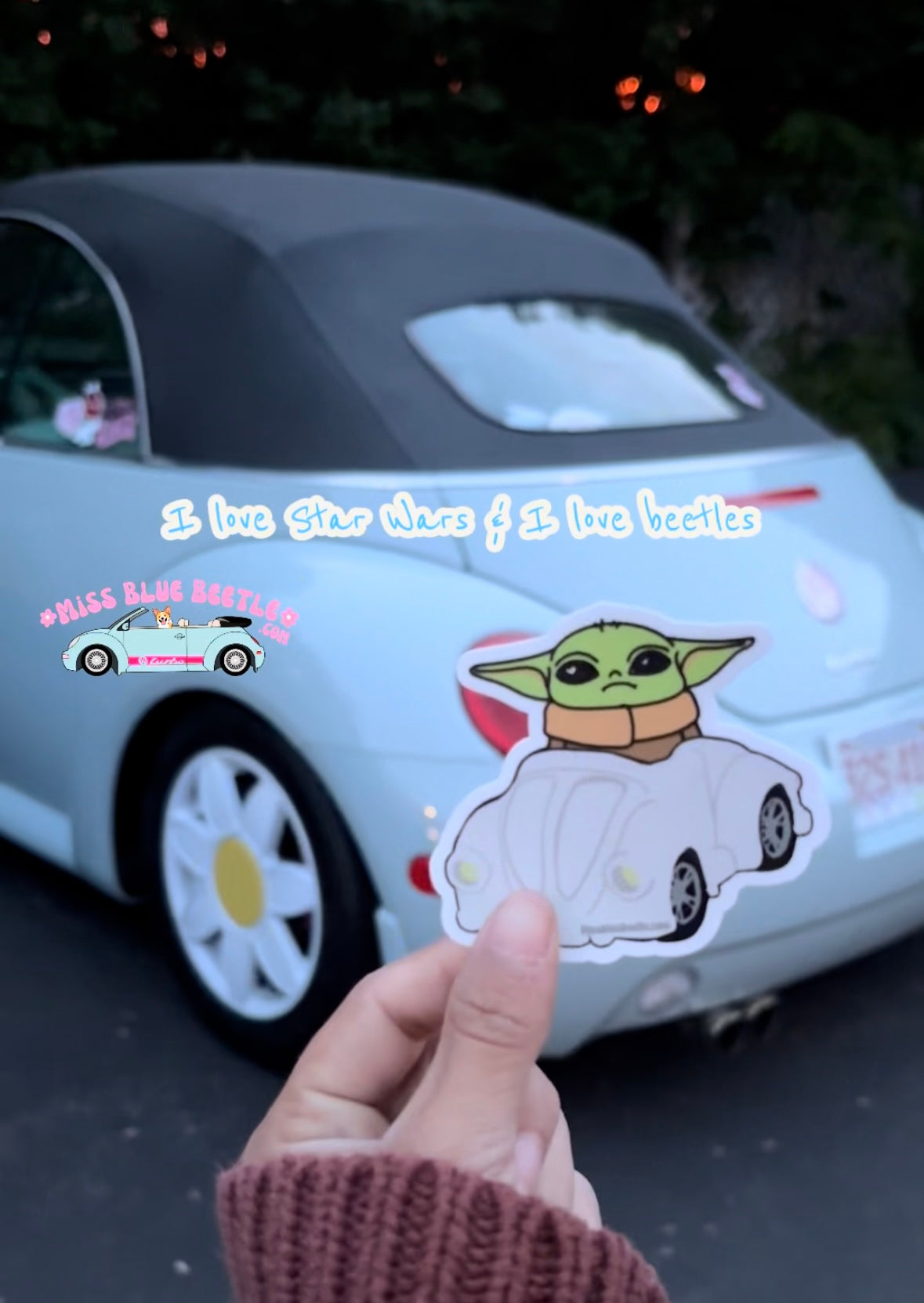 Little Green guy bug weatherproof sticker