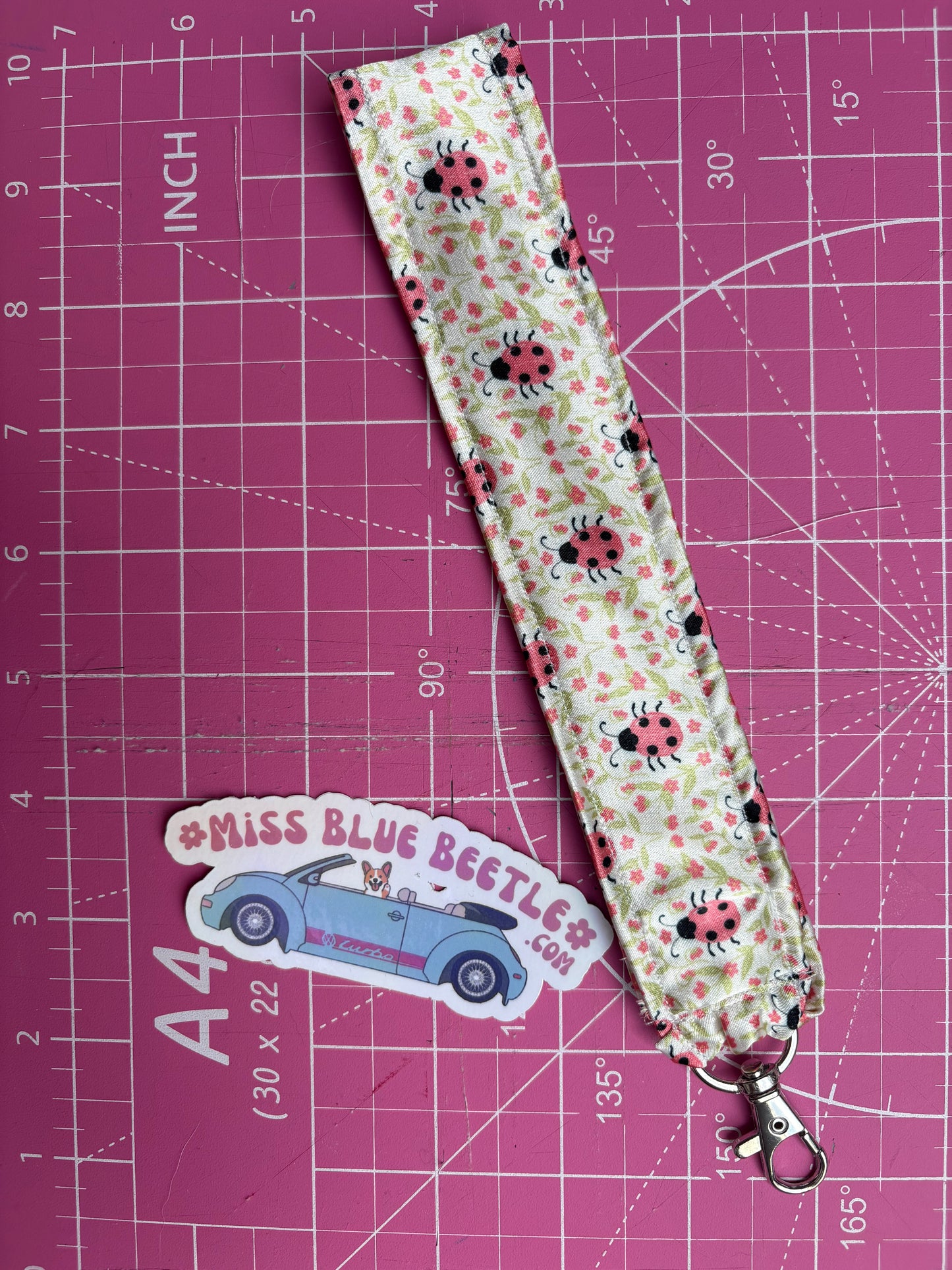 Ladybug scrunchie & wrislet set