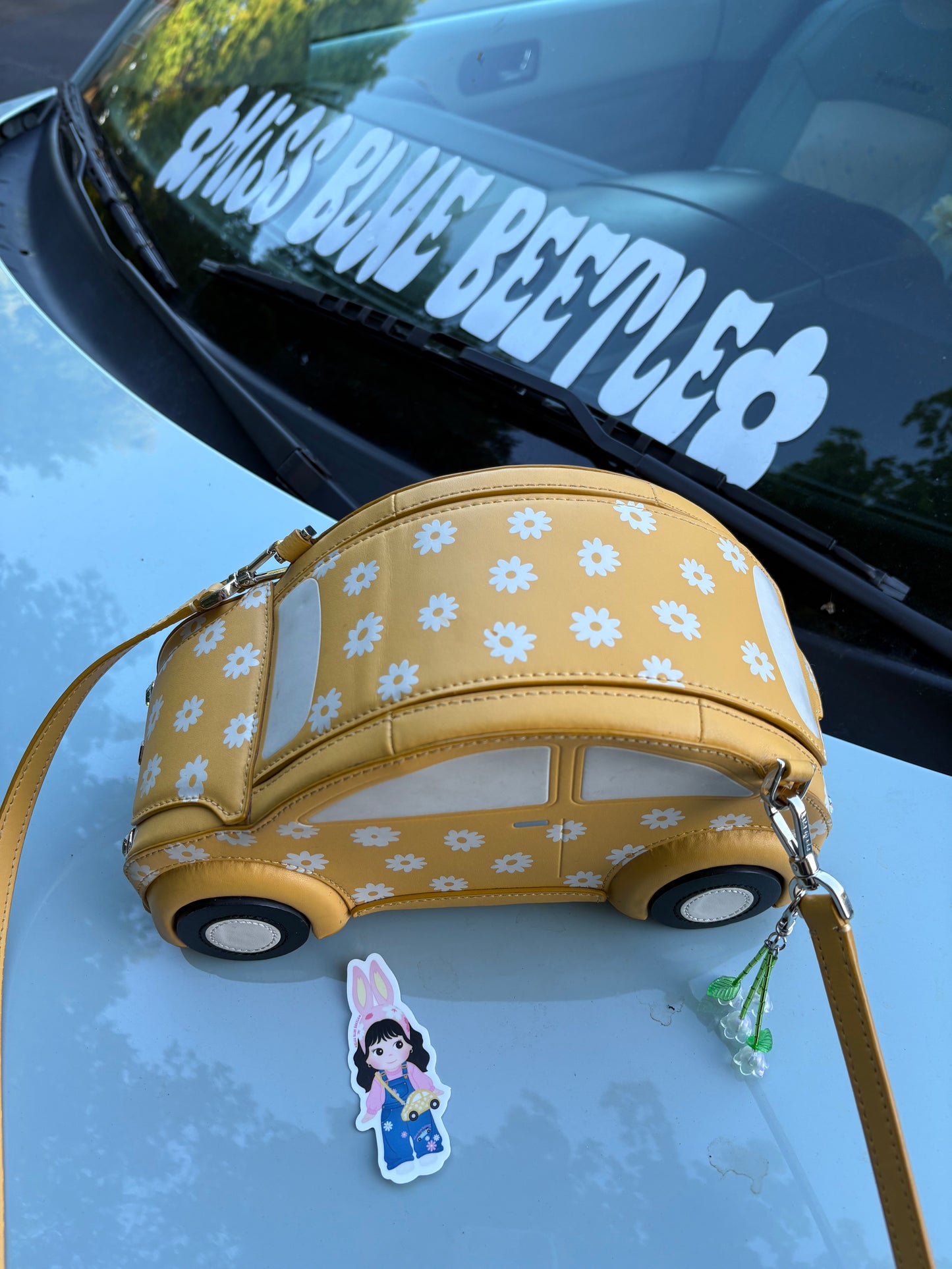 Beetle Girl weatherproof decal