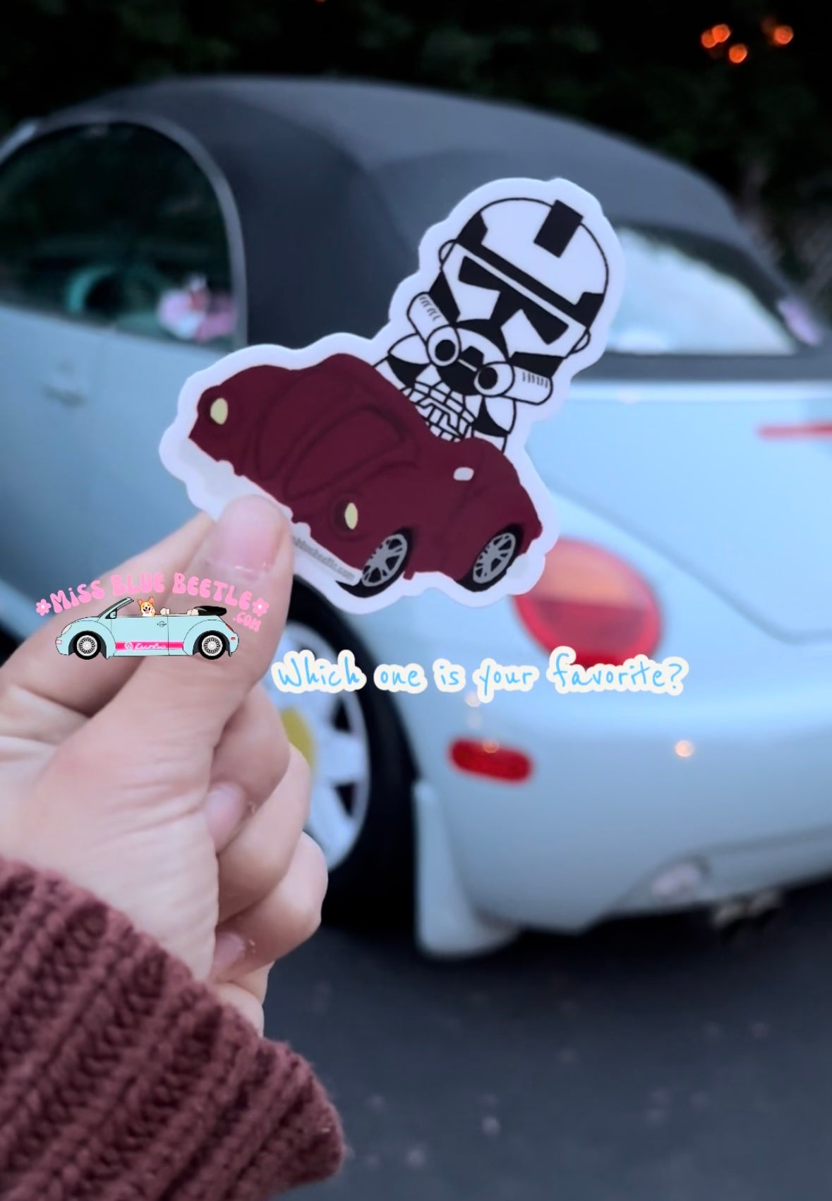 Clones bug weatherproof sticker