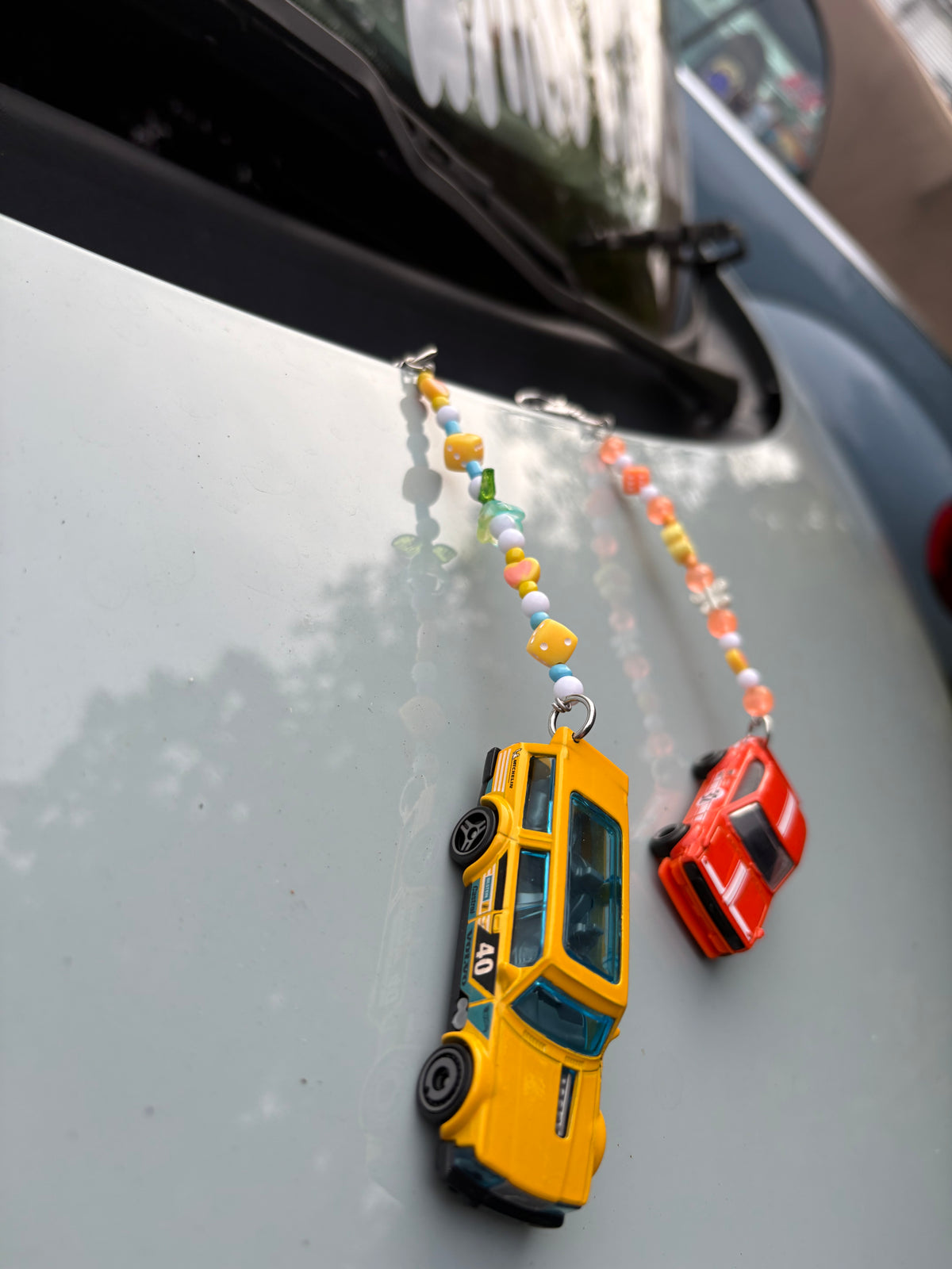 Volvo 240 & 72 Datsun sunny hotwheels keychains