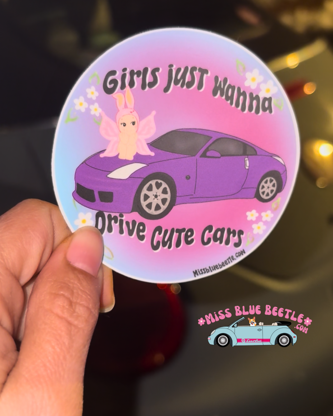 Purple Nissan Z Sticker