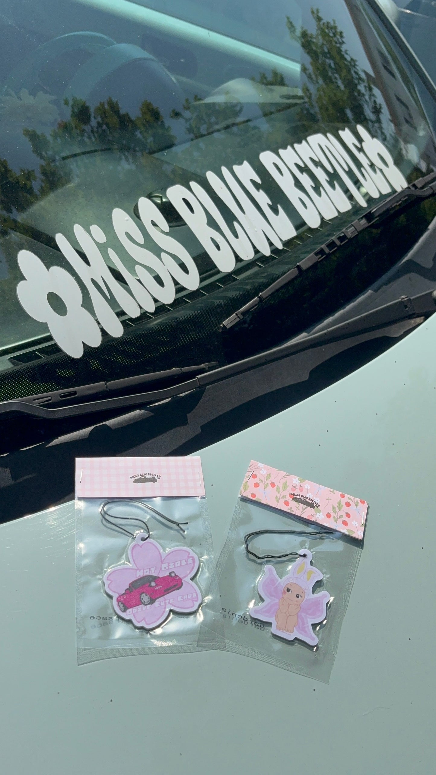Hot Girls Drive pink Miata Airfreshener