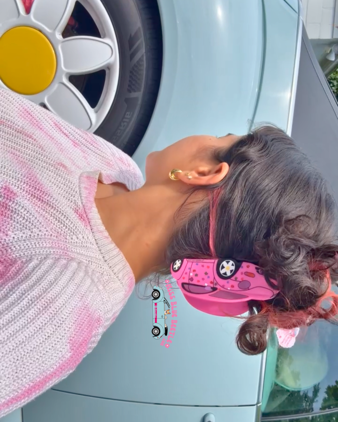Pink Punch Buggy Hair Claw/Clip