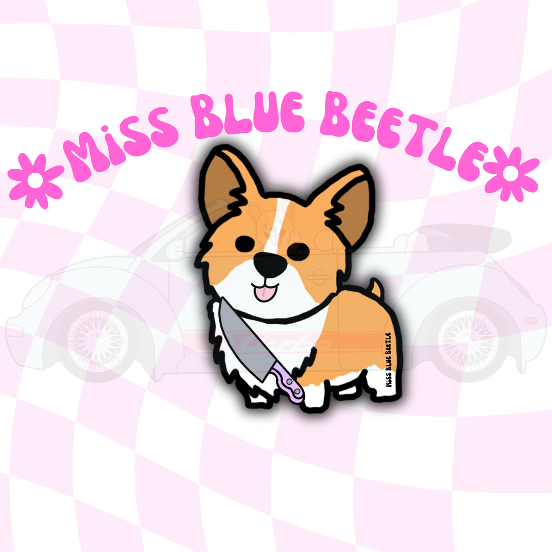 Sassy Corgi sticker