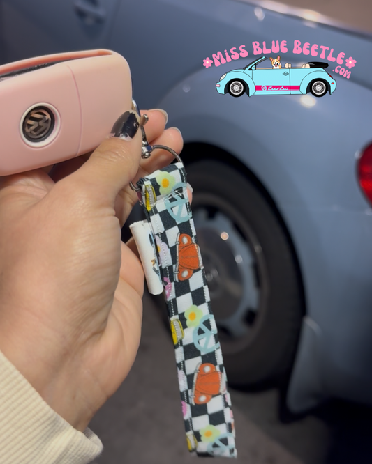 Aircooled Bugs Wrislets Keychain