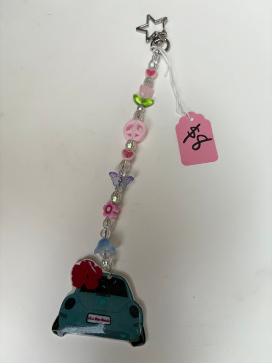 Blue punch buggy keychain