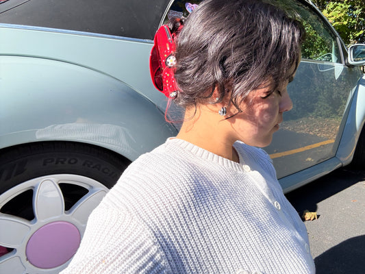 Red Punch Buggy Hair Claw/Clip