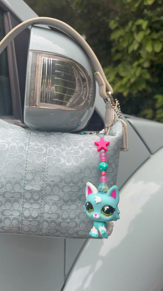 LPS kitty cat Keychain