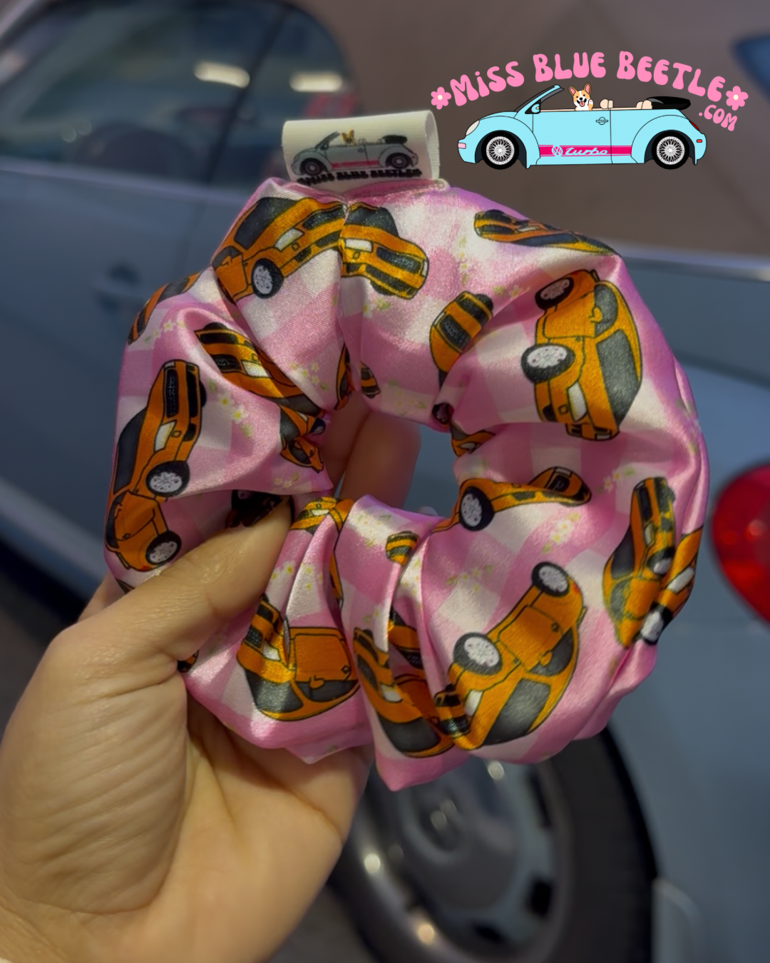 Audi TT satin scrunchie