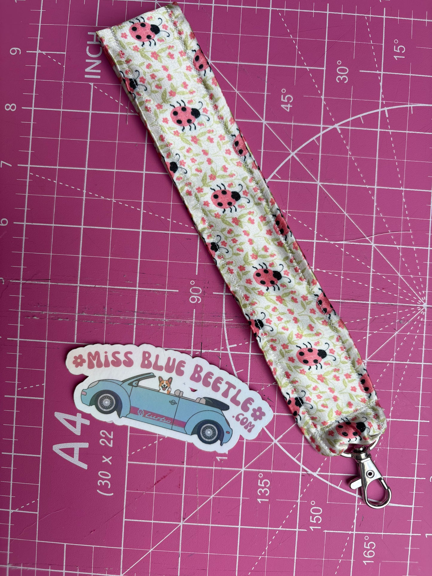 Ladybug scrunchie & wrislet set