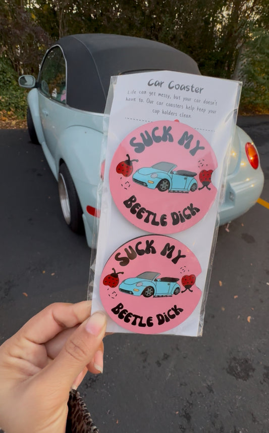 Beetle car coasters