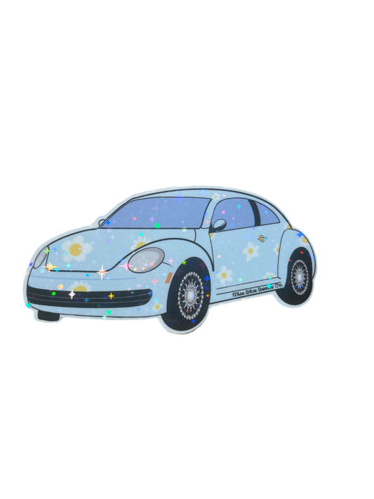 Blue Daisy Bug sticker