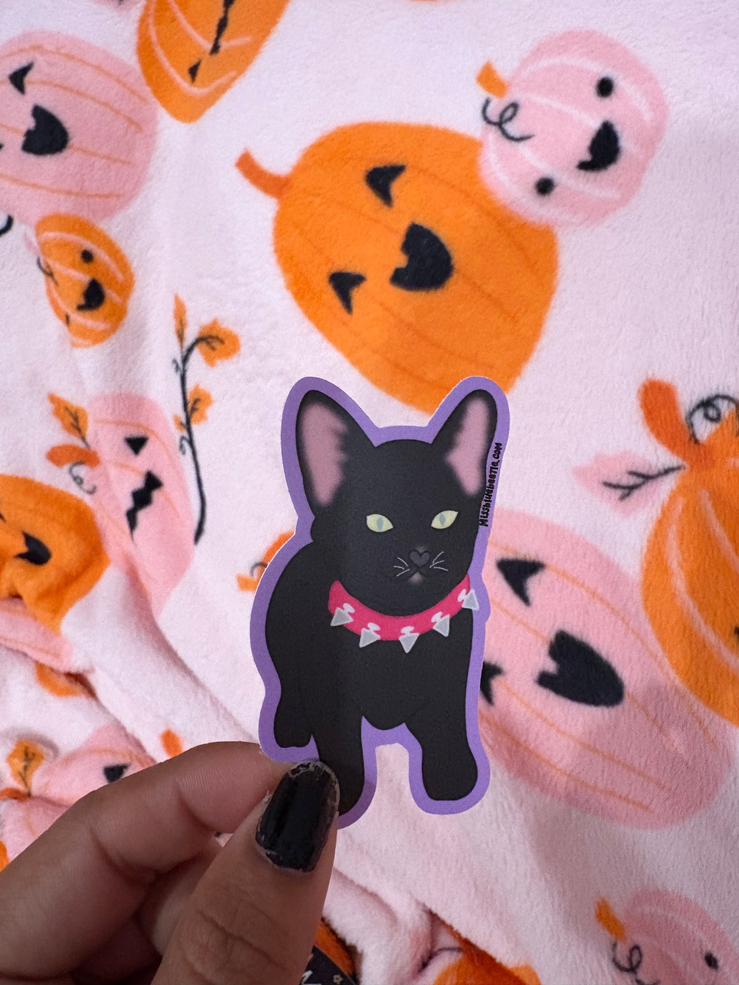 Luna black cat decal