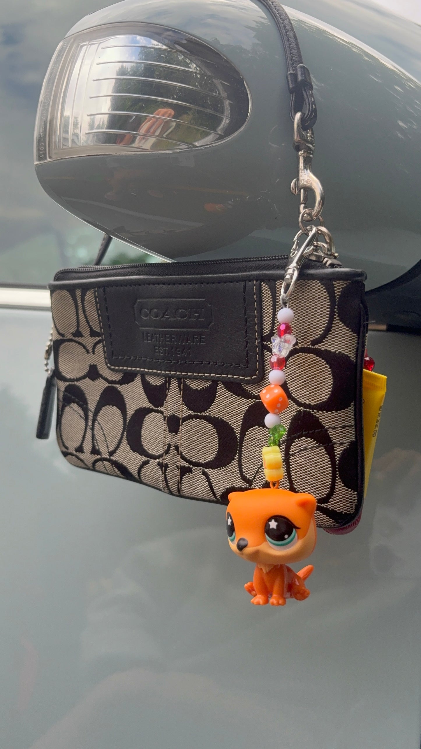 LPS cutie orange animal Keychain
