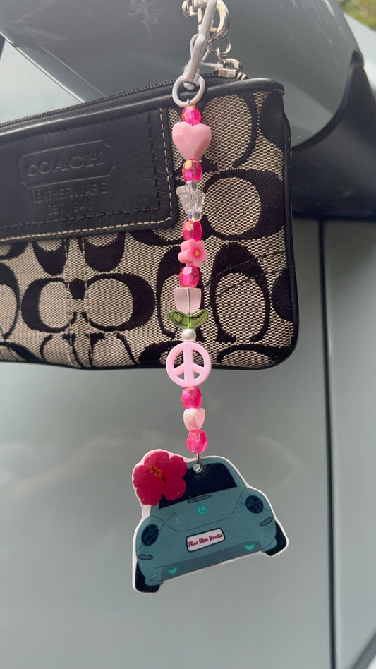 Blue punch buggy keychain