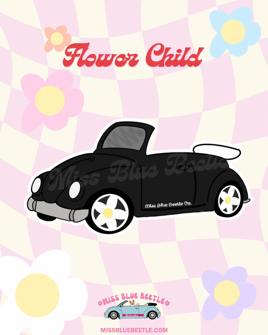 Black Punch buggy sticker