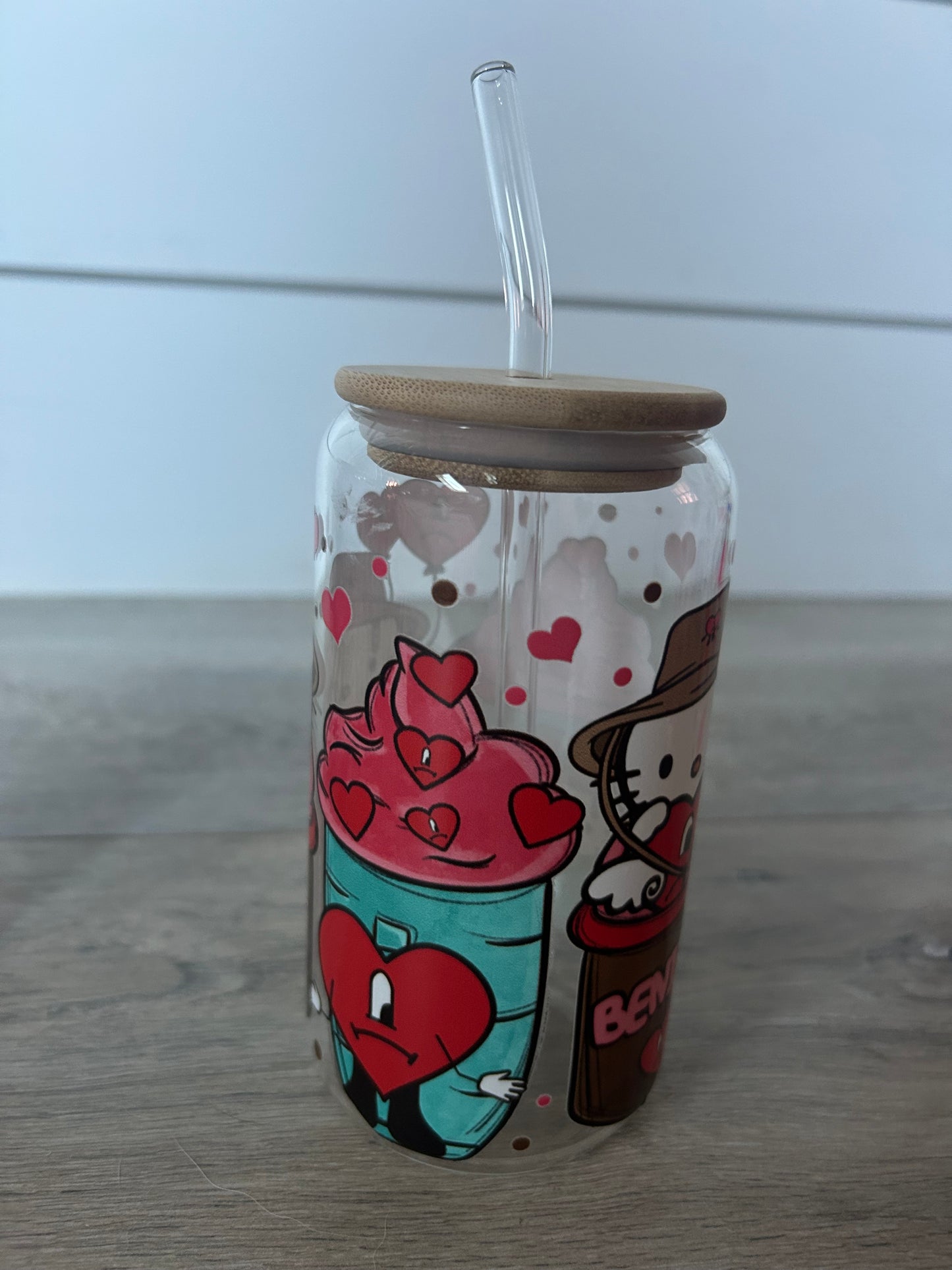 Benito & kitty glass cup