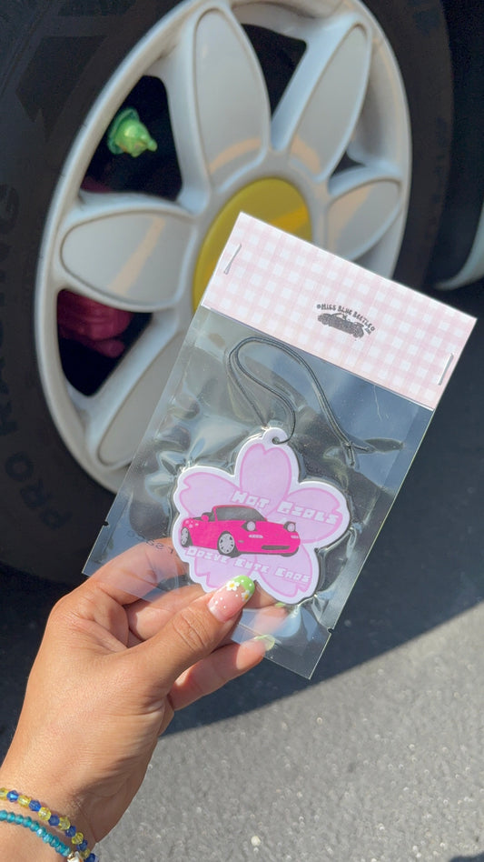 Hot Girls Drive pink Miata Airfreshener