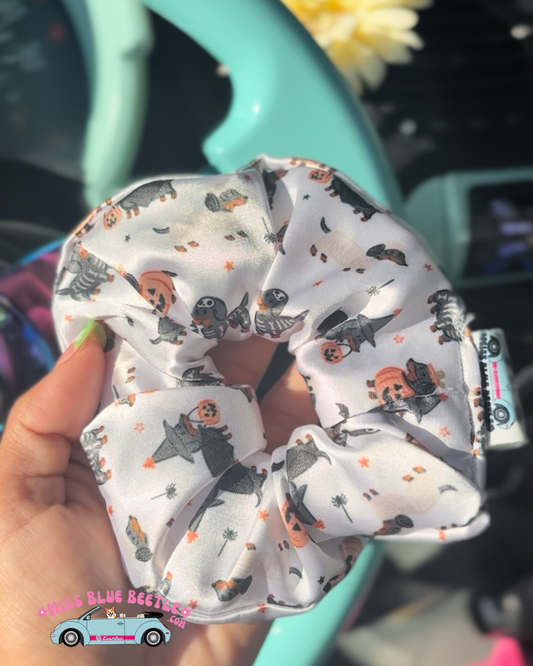 Wiener Dog Halloween Scrunchie