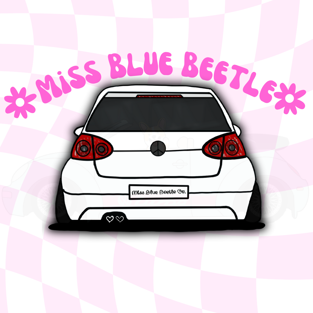 White Gti sticker