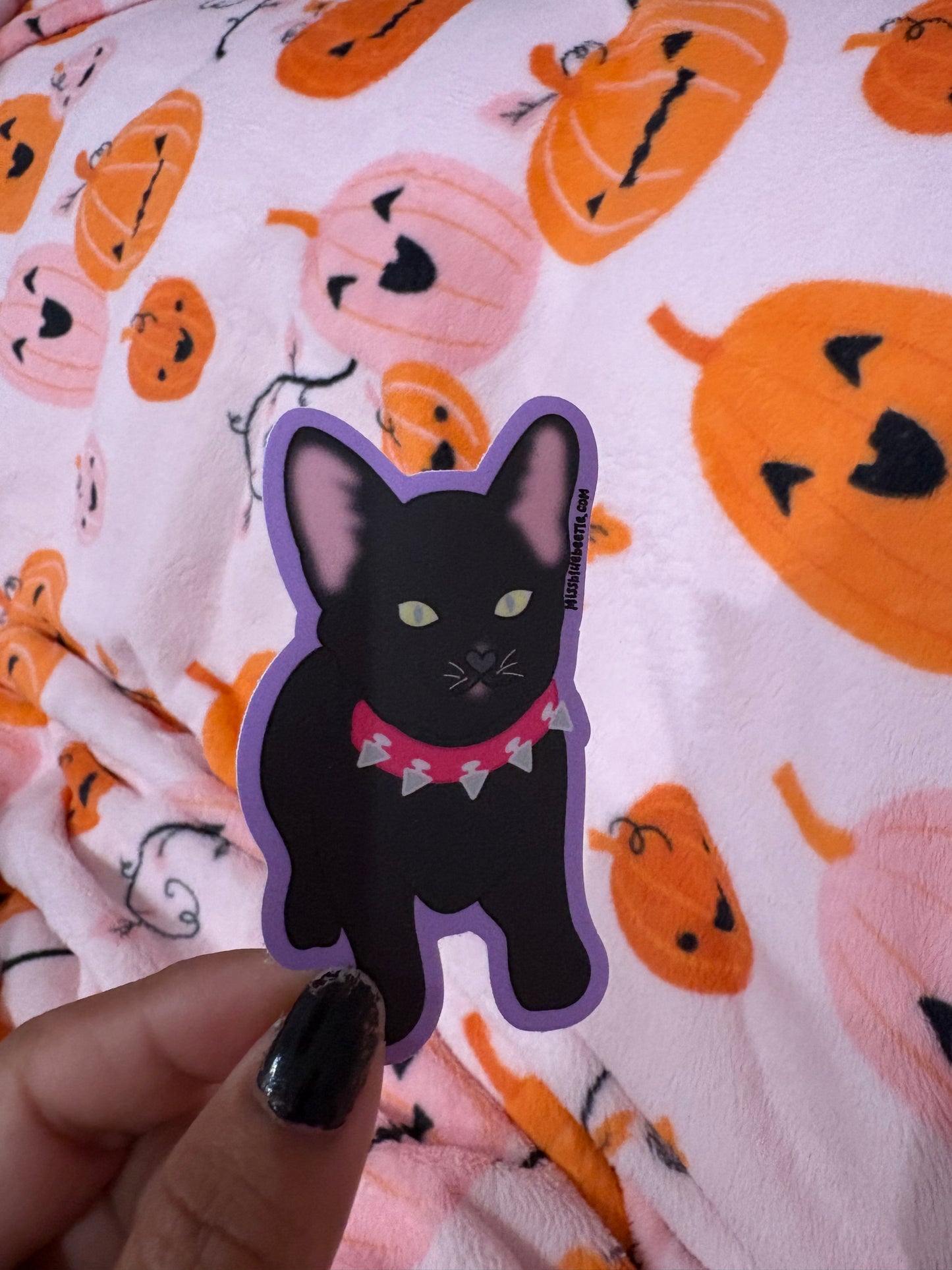 Luna black cat decal