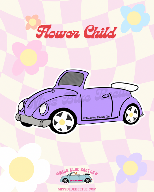 Lilac Punch buggy sticker