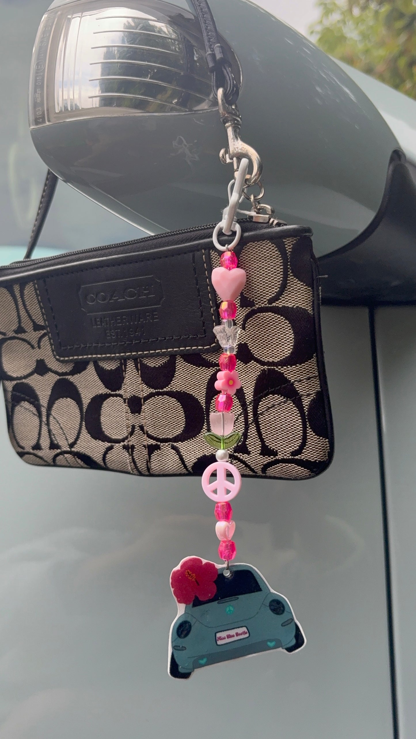 Blue punch buggy keychain