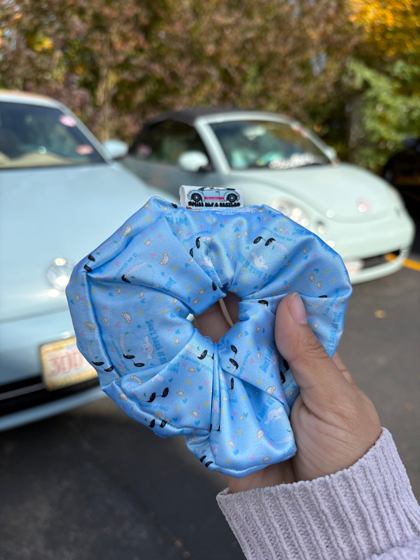 Cinna’s bug satin scrunchie