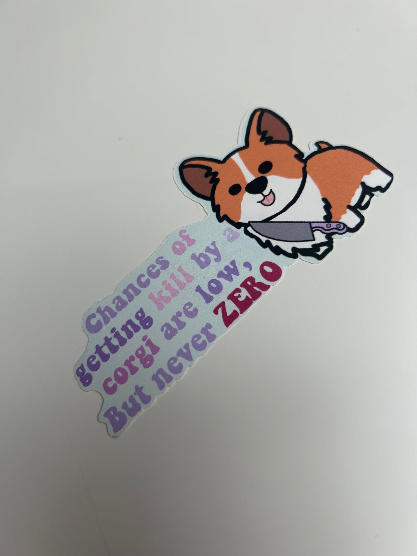 Chances of Corgi sticker