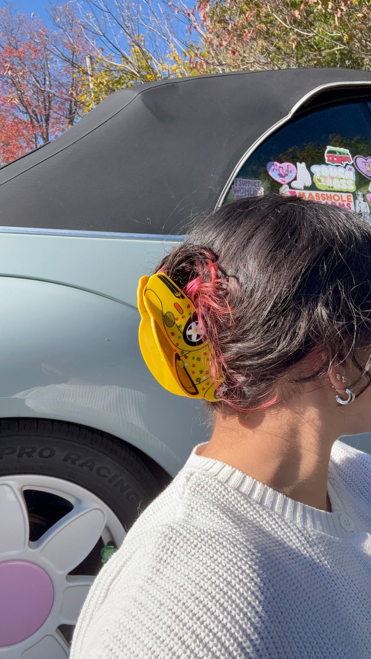Yellow Punch Buggy Hair Claw/Clip