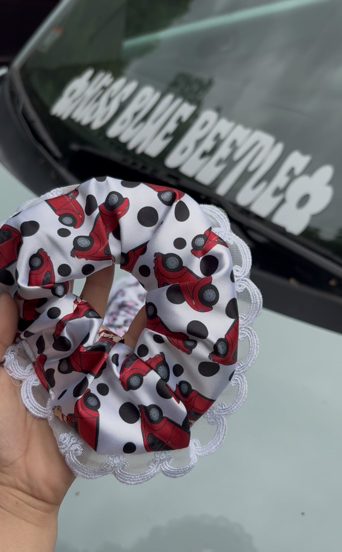 Satin Scrunchies with borders