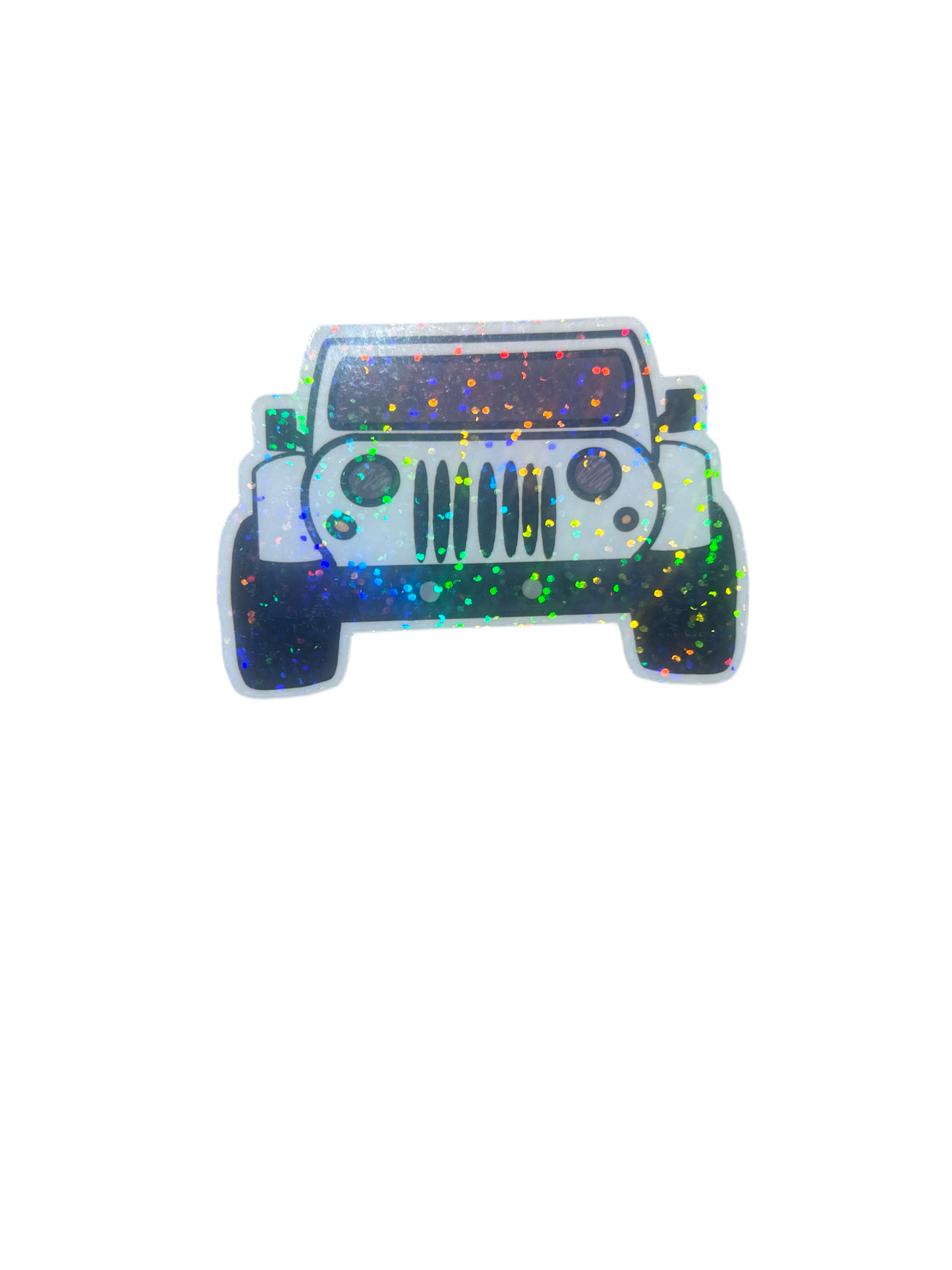 White jeep sticker