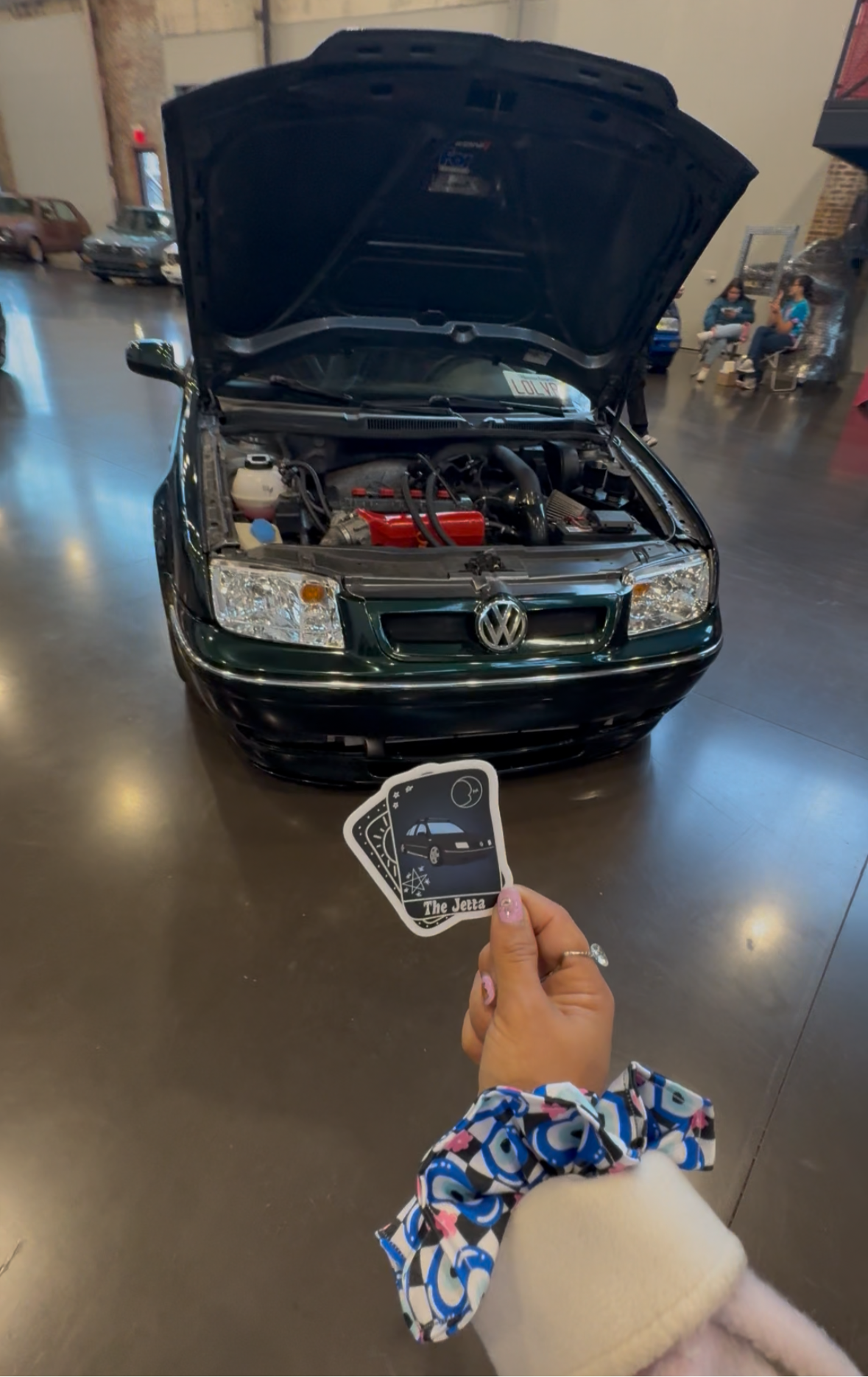 The Jetta tarot card decal