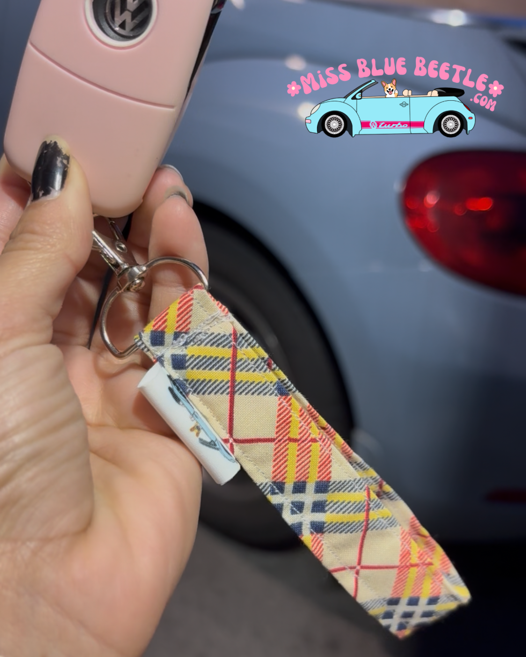 Flannel Wrislets Keychain