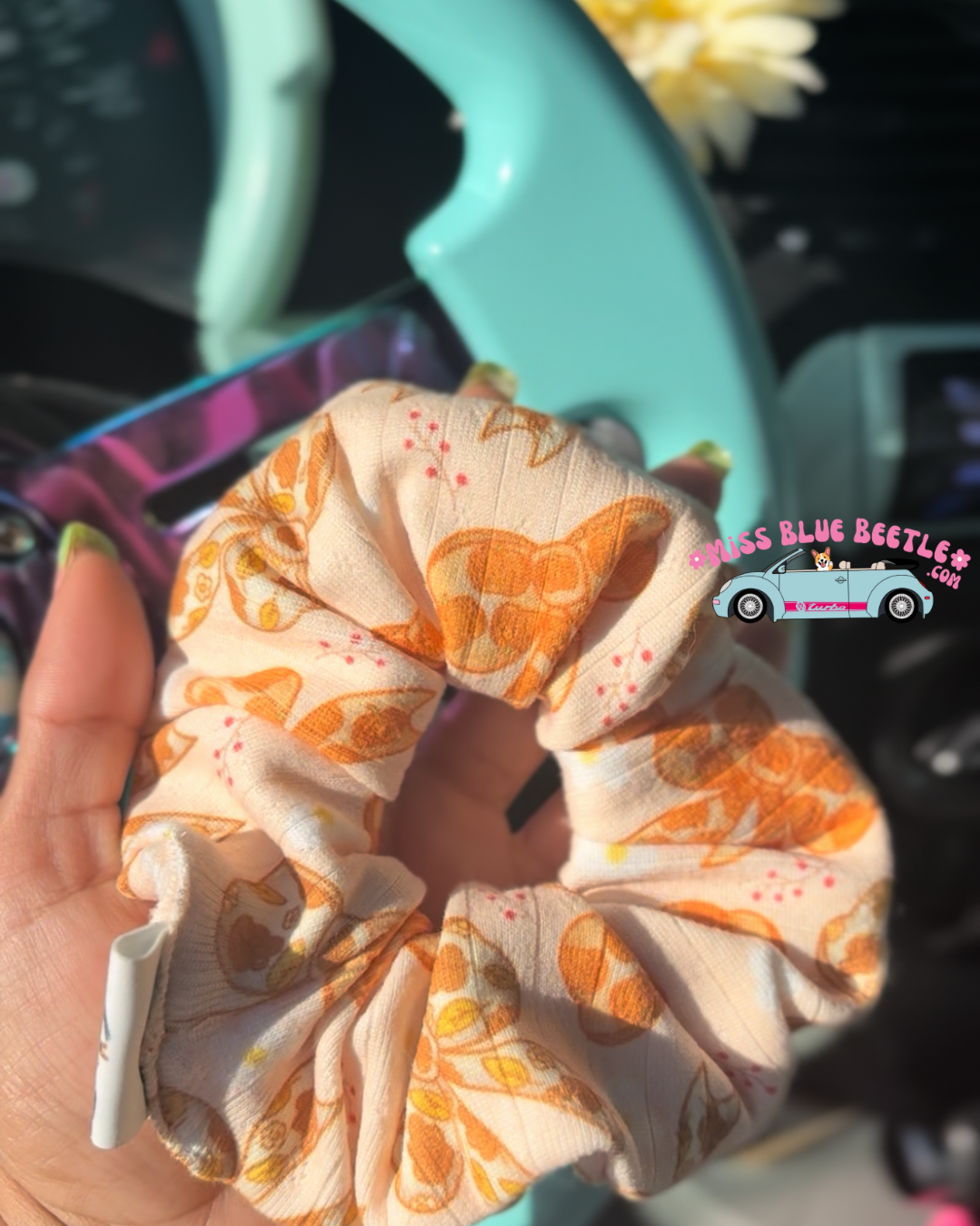 Fall Pointelle Scrunchie