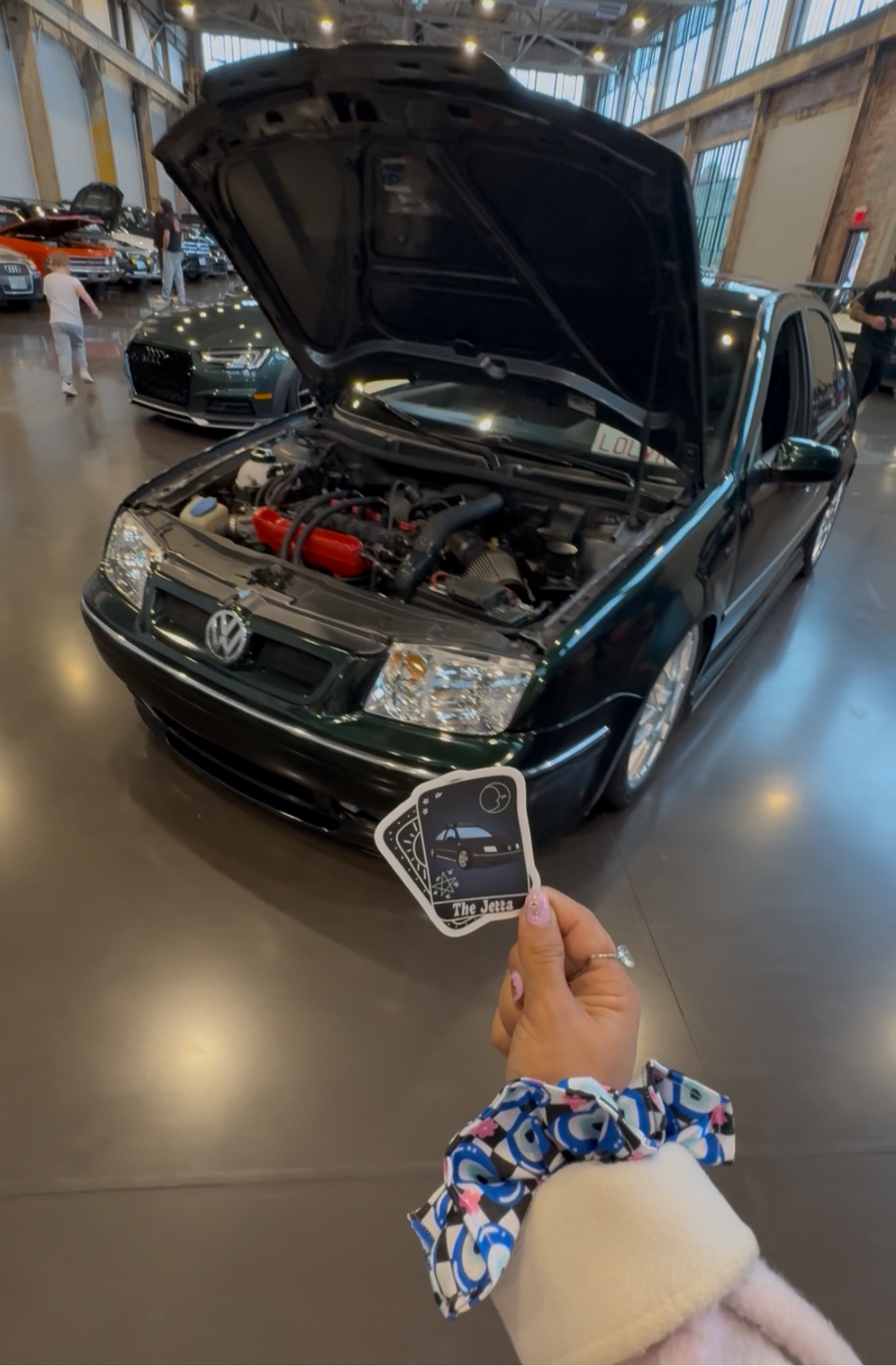 The Jetta tarot card decal