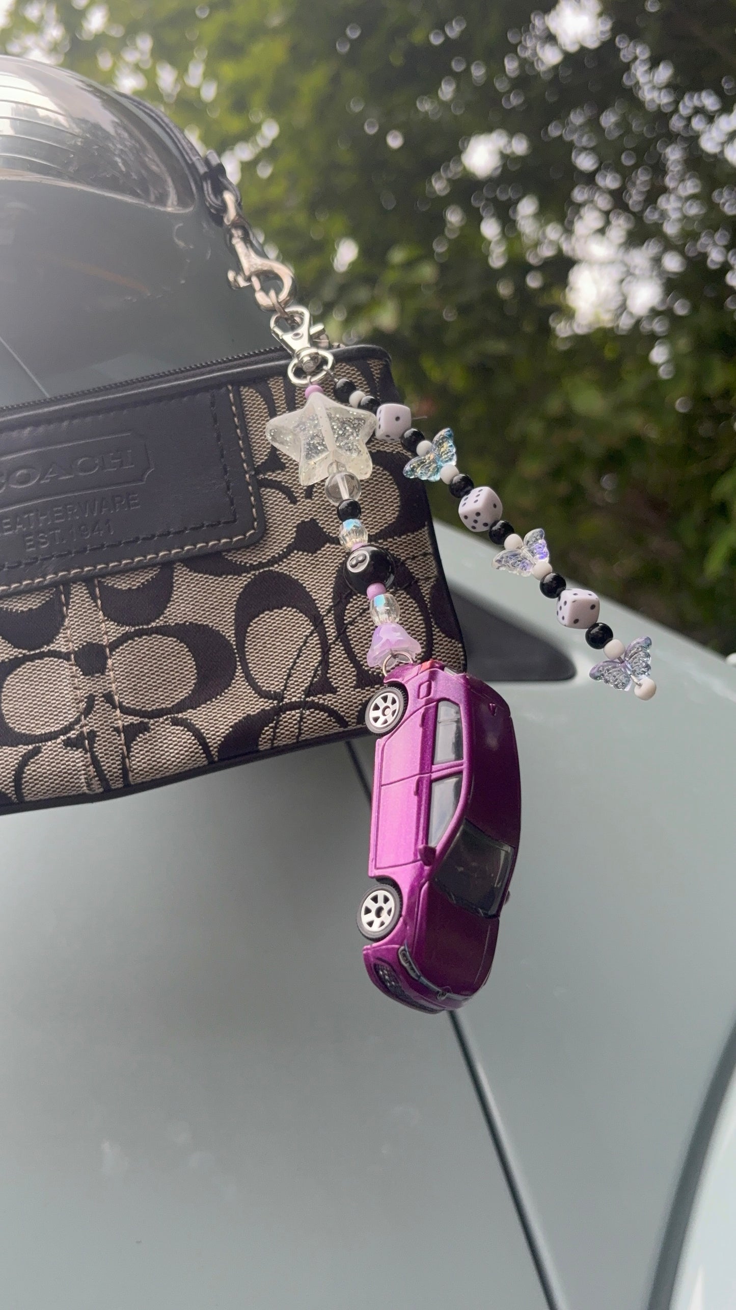 Purple golf spektrum Keychain